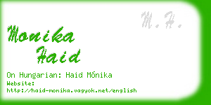 monika haid business card